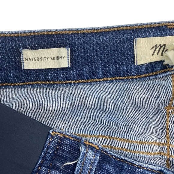 MADEWELL Maternity Side-Panel Adjustable Waist Jeans in Wendover Wash Size 25 - Picture 4 of 10